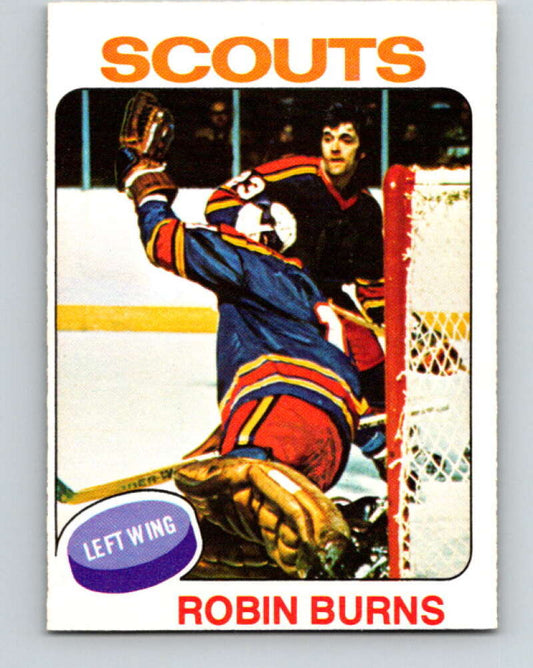 1975-76 O-Pee-Chee #104 Robin Burns  RC Rookie Kansas City Scouts  V5634