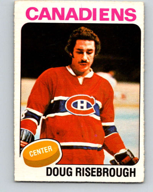 1975-76 O-Pee-Chee #107 Doug Risebrough UER  RC Rookie Canadiens  V5642