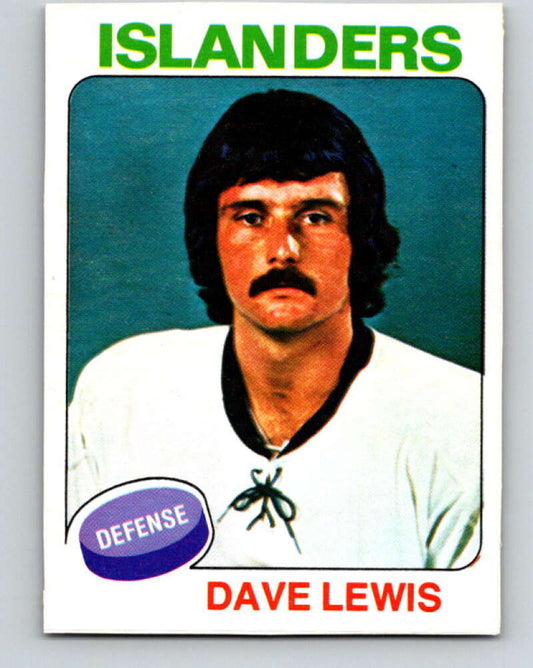 1975-76 O-Pee-Chee #108 Dave Lewis  New York Islanders  V5645