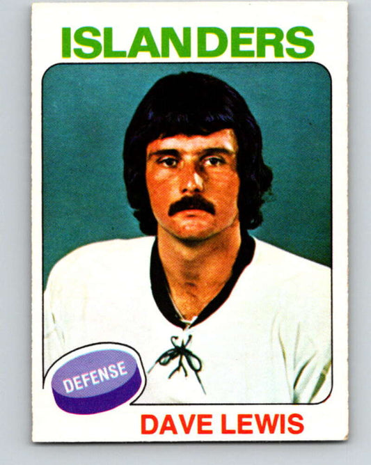 1975-76 O-Pee-Chee #108 Dave Lewis  New York Islanders  V5647
