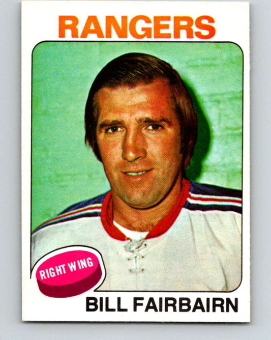 1975-76 O-Pee-Chee #109 Bill Fairbairn  New York Rangers  V5649