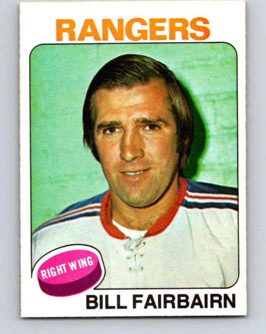 1975-76 O-Pee-Chee #109 Bill Fairbairn  New York Rangers  V5652