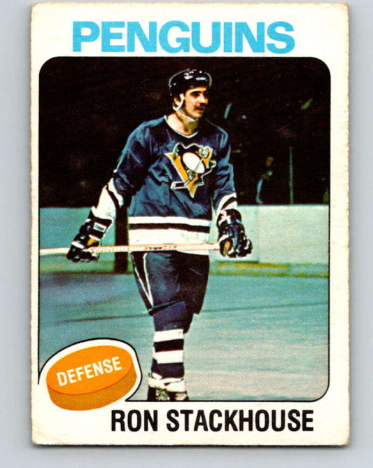 1975-76 O-Pee-Chee #111 Ron Stackhouse  Pittsburgh Penguins  V5664