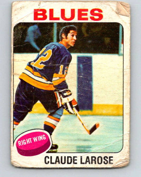 1975-76 O-Pee-Chee #112 Claude Larose  St. Louis Blues  V5670