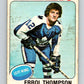 1975-76 O-Pee-Chee #114 Errol Thompson  RC Rookie Leafs  V5674