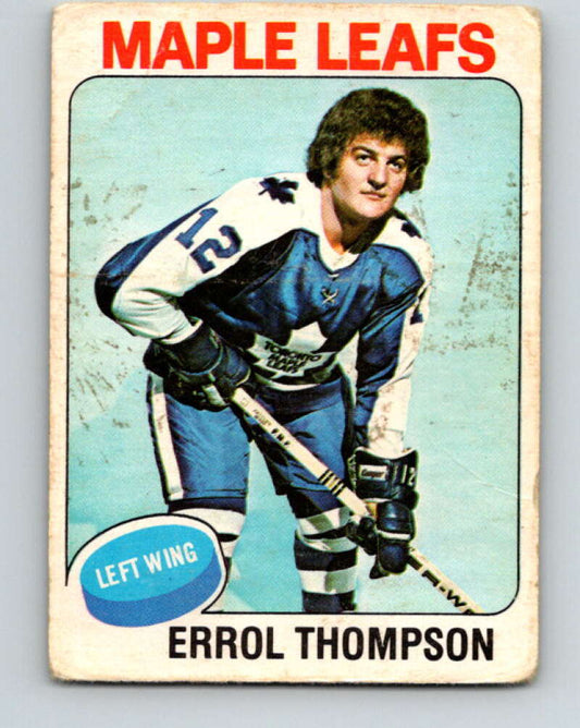 1975-76 O-Pee-Chee #114 Errol Thompson  RC Rookie Leafs  V5674