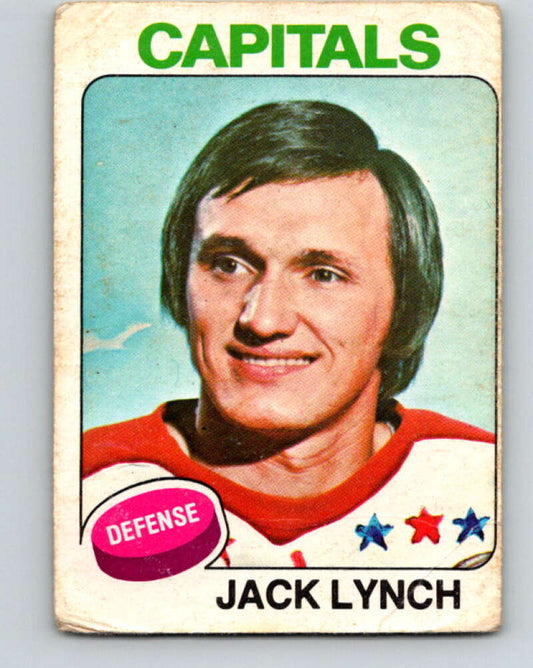 1975-76 O-Pee-Chee #116 Jack Lynch  Washington Capitals  V5679