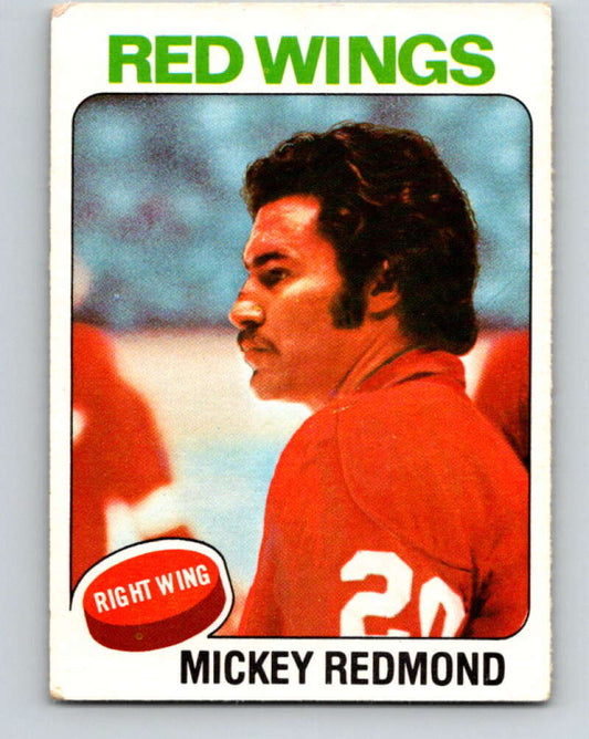 1975-76 O-Pee-Chee #120 Mickey Redmond  Detroit Red Wings  V5693