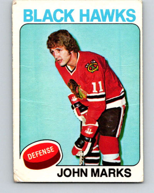 1975-76 O-Pee-Chee #121 John Marks  Chicago Blackhawks  V5698