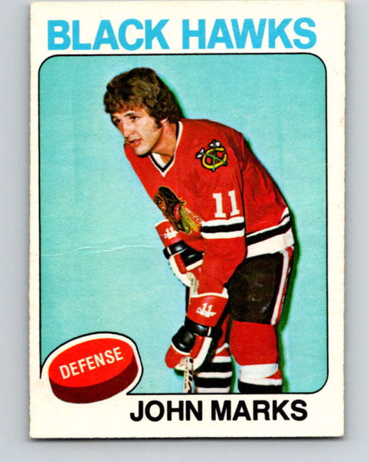 1975-76 O-Pee-Chee #121 John Marks  Chicago Blackhawks  V5699