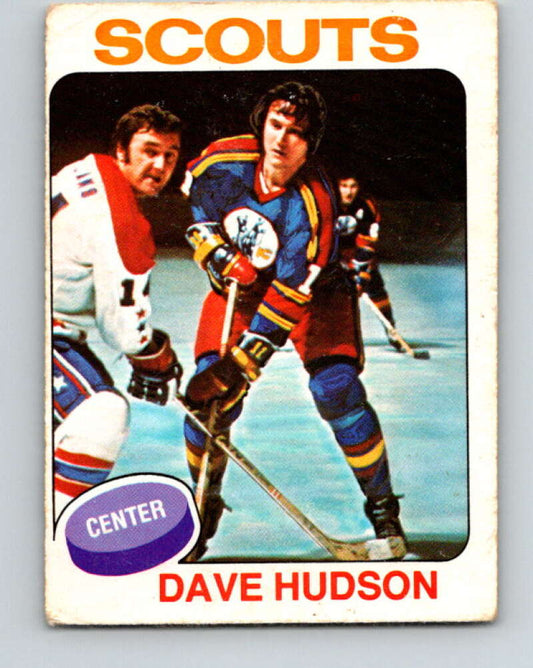 1975-76 O-Pee-Chee #122 Dave Hudson  Kansas City Scouts  V5703