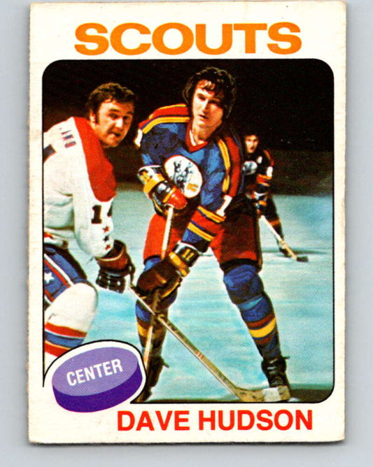 1975-76 O-Pee-Chee #122 Dave Hudson  Kansas City Scouts  V5704