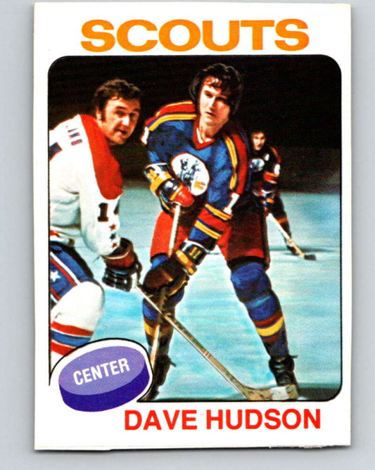 1975-76 O-Pee-Chee #122 Dave Hudson  Kansas City Scouts  V5705