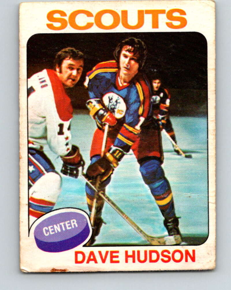 1975-76 O-Pee-Chee #122 Dave Hudson  Kansas City Scouts  V5707