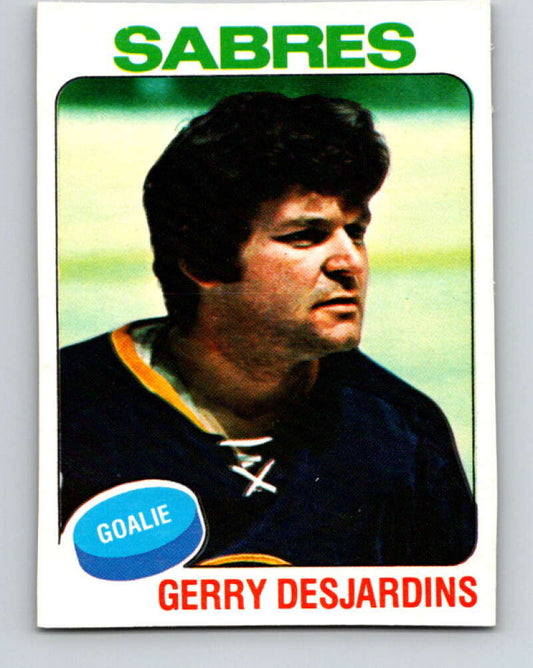 1975-76 O-Pee-Chee #125 Gerry Desjardins  Buffalo Sabres  V5715