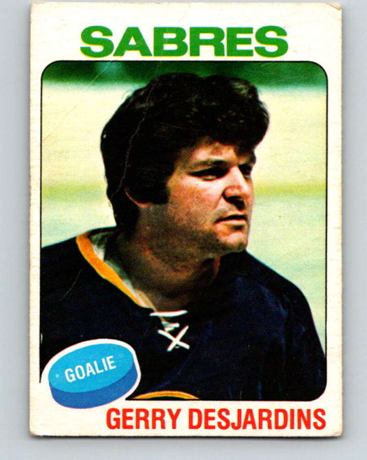 1975-76 O-Pee-Chee #125 Gerry Desjardins  Buffalo Sabres  V5722