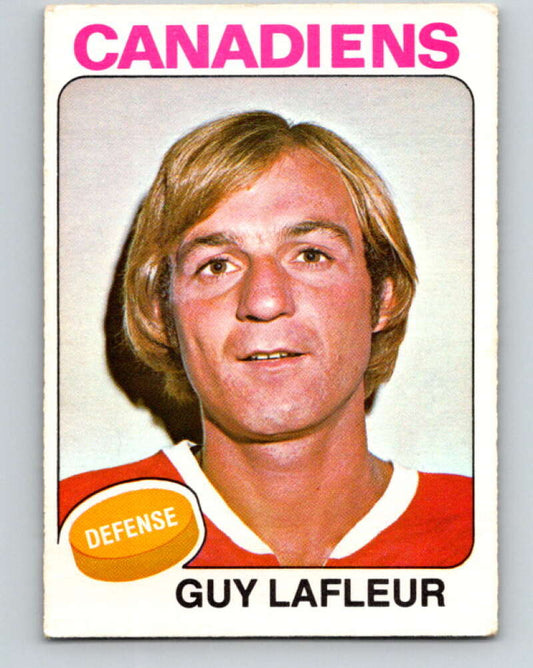 1975-76 O-Pee-Chee #126 Guy Lafleur UER  Montreal Canadiens  V5724