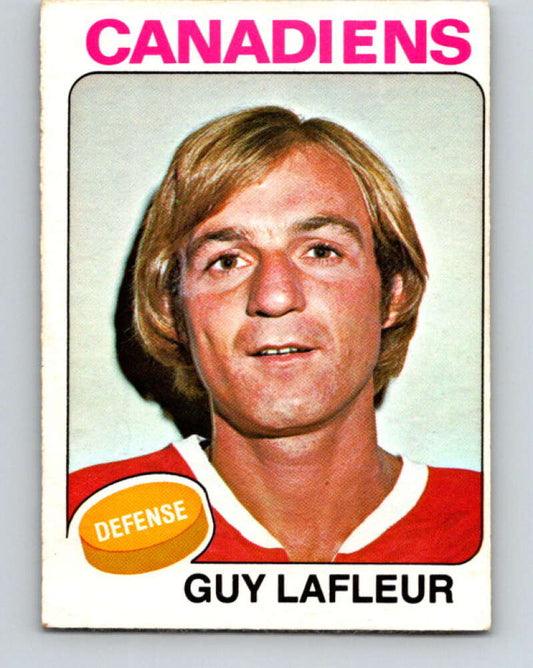 1975-76 O-Pee-Chee #126 Guy Lafleur UER  Montreal Canadiens  V5725