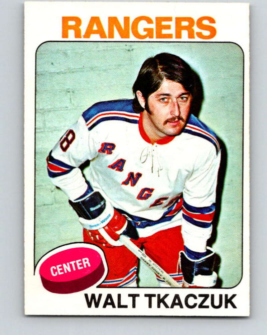 1975-76 O-Pee-Chee #128 Walt Tkaczuk  New York Rangers  V5732