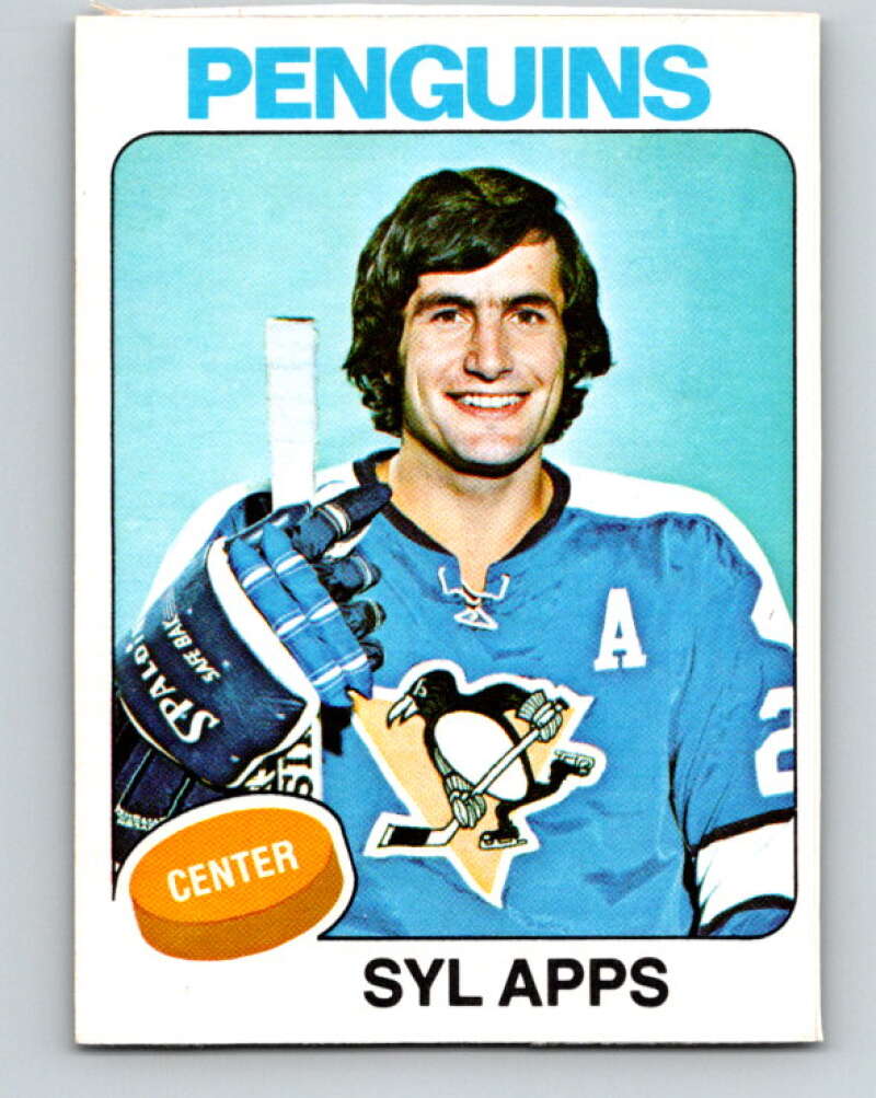 1975-76 O-Pee-Chee #130 Syl Apps Jr.  Pittsburgh Penguins  V5750