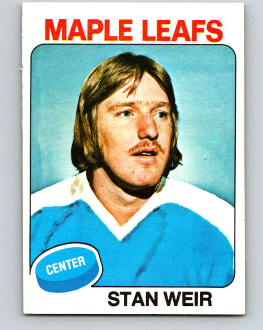 1975-76 O-Pee-Chee #132 Stan Weir  Toronto Maple Leafs  V5758