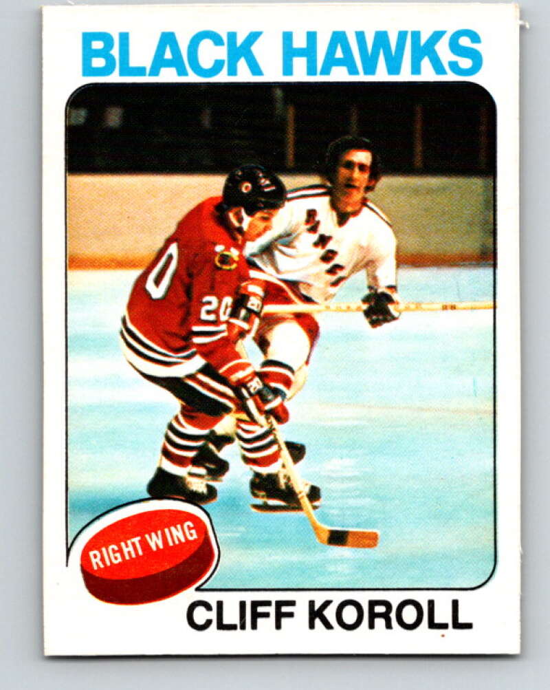 1975-76 O-Pee-Chee #139 Cliff Koroll  Chicago Blackhawks  V5786