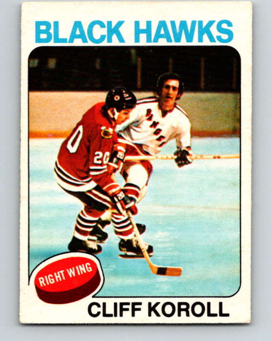 1975-76 O-Pee-Chee #139 Cliff Koroll  Chicago Blackhawks  V5787