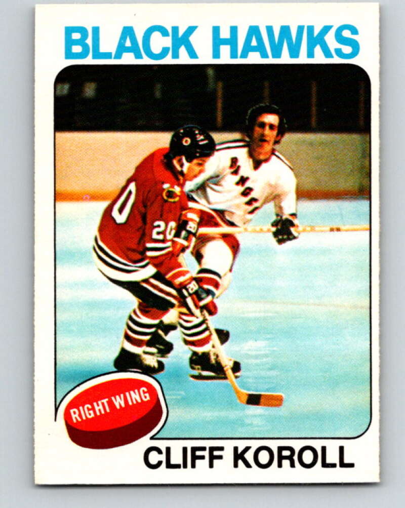 1975-76 O-Pee-Chee #139 Cliff Koroll  Chicago Blackhawks  V5788