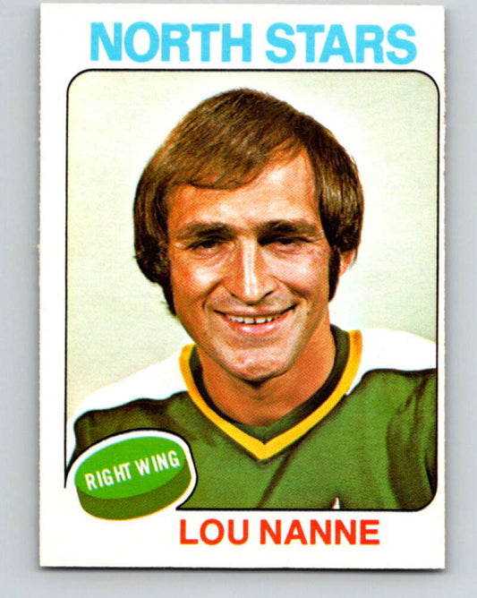 1975-76 O-Pee-Chee #143 Lou Nanne  Minnesota North Stars  V5801
