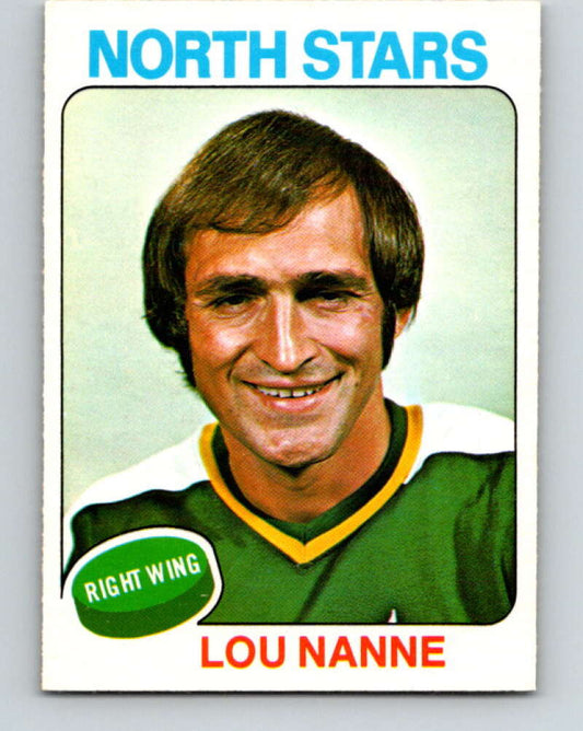 1975-76 O-Pee-Chee #143 Lou Nanne  Minnesota North Stars  V5802