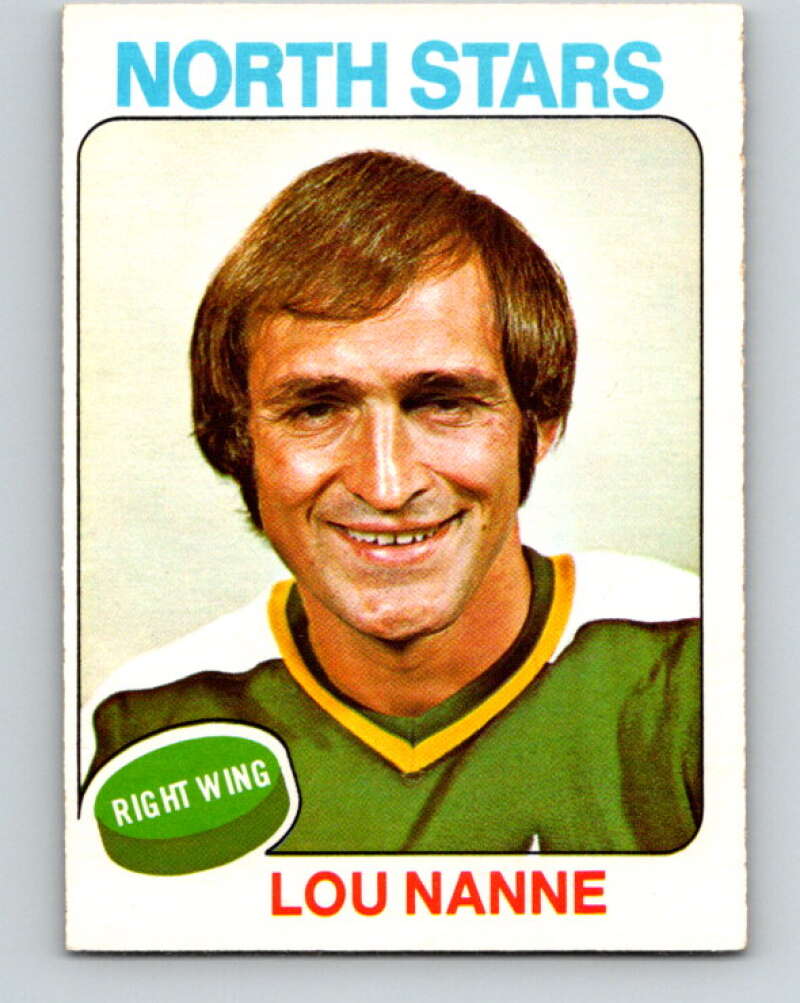 1975-76 O-Pee-Chee #143 Lou Nanne  Minnesota North Stars  V5803