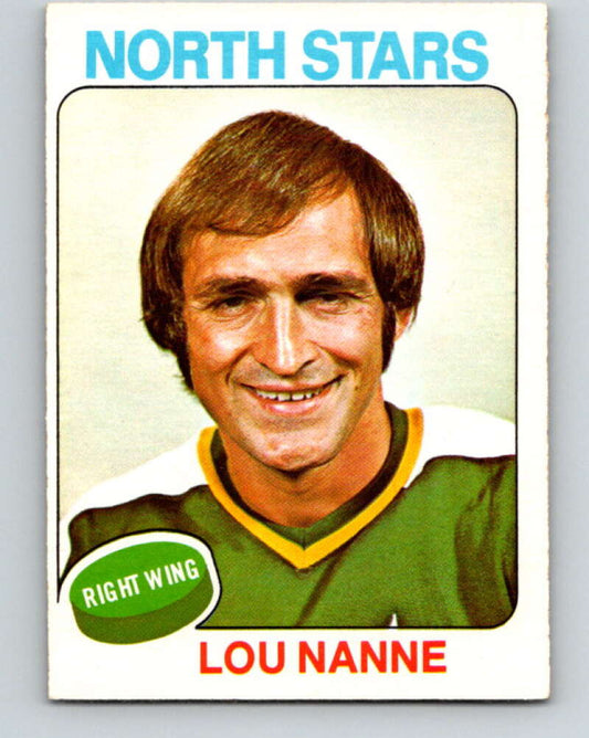 1975-76 O-Pee-Chee #143 Lou Nanne  Minnesota North Stars  V5803