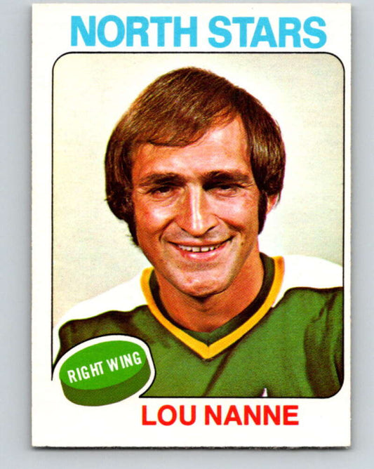1975-76 O-Pee-Chee #143 Lou Nanne  Minnesota North Stars  V5804