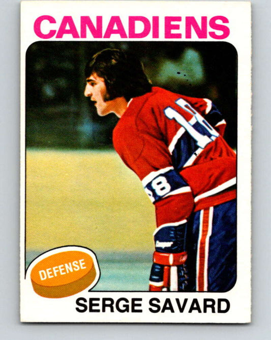 1975-76 O-Pee-Chee #144 Serge Savard  Montreal Canadiens  V5805
