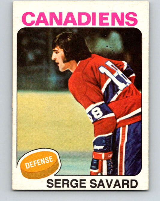 1975-76 O-Pee-Chee #144 Serge Savard  Montreal Canadiens  V5808
