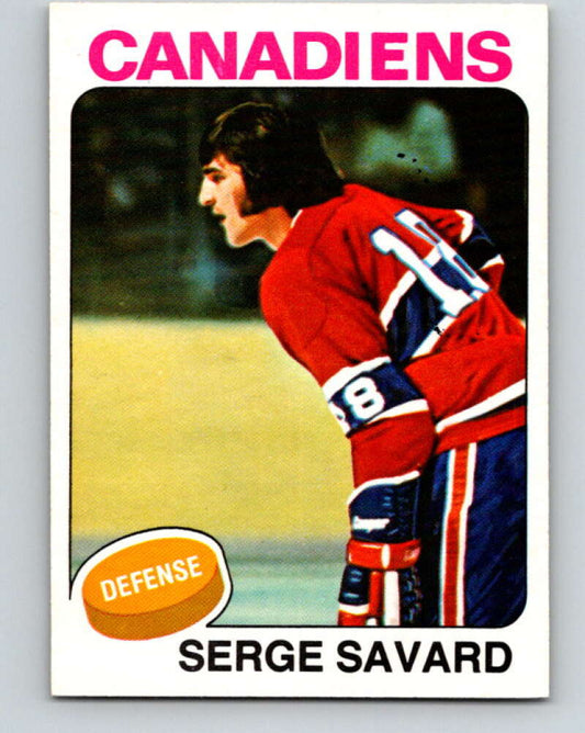 1975-76 O-Pee-Chee #144 Serge Savard  Montreal Canadiens  V5809