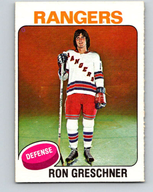 1975-76 O-Pee-Chee #146 Ron Greschner  RC Rookie New York Rangers  V5819
