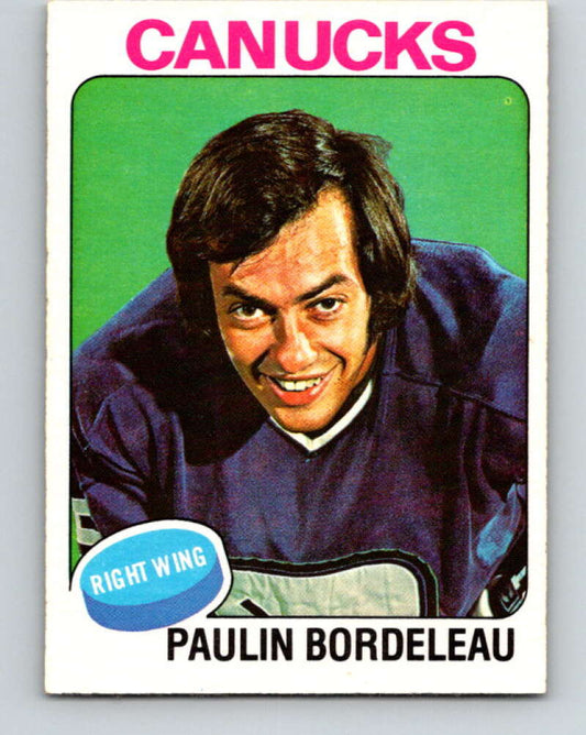1975-76 O-Pee-Chee #151 Paulin Bordeleau  Vancouver Canucks  V5836