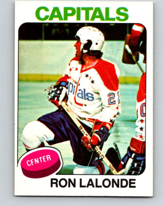 1975-76 O-Pee-Chee #152 Ron Lalonde  RC Rookie Washington Capitals  V5843