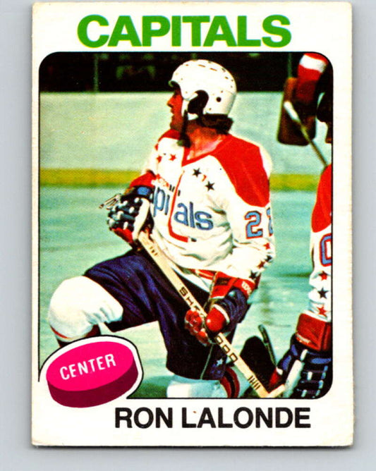 1975-76 O-Pee-Chee #152 Ron Lalonde  RC Rookie Washington Capitals  V5844