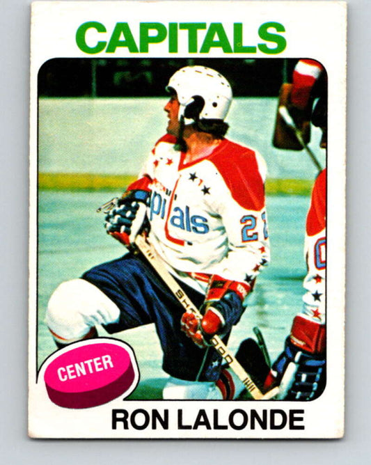 1975-76 O-Pee-Chee #152 Ron Lalonde  RC Rookie Washington Capitals  V5846