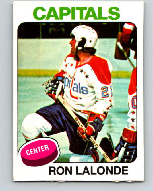 1975-76 O-Pee-Chee #152 Ron Lalonde  RC Rookie Washington Capitals  V5847
