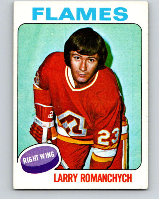 1975-76 O-Pee-Chee #153 Larry Romanchych  Atlanta Flames  V5848