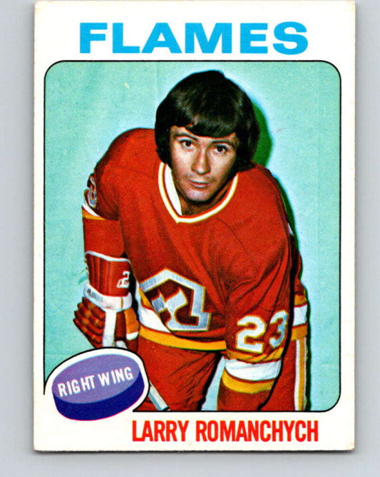 1975-76 O-Pee-Chee #153 Larry Romanchych  Atlanta Flames  V5849