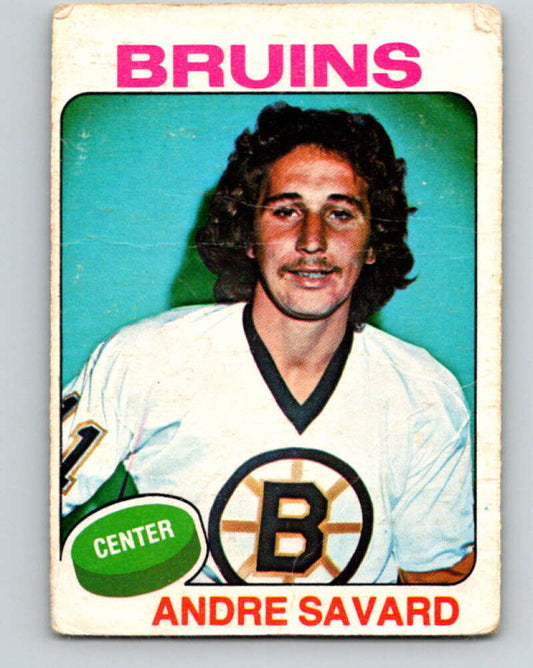 1975-76 O-Pee-Chee #155 Andre Savard  Boston Bruins  V5855