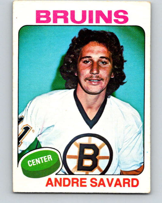 1975-76 O-Pee-Chee #155 Andre Savard  Boston Bruins  V5856