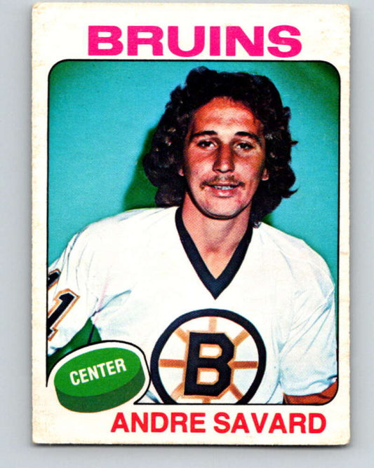 1975-76 O-Pee-Chee #155 Andre Savard  Boston Bruins  V5858