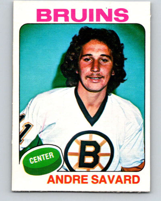 1975-76 O-Pee-Chee #155 Andre Savard  Boston Bruins  V5859