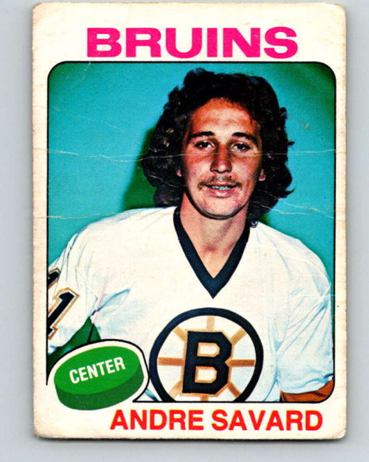 1975-76 O-Pee-Chee #155 Andre Savard  Boston Bruins  V5860
