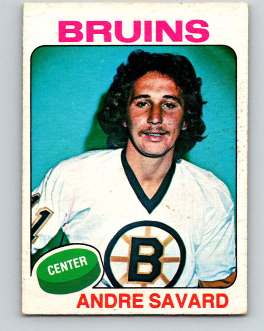 1975-76 O-Pee-Chee #155 Andre Savard  Boston Bruins  V5861